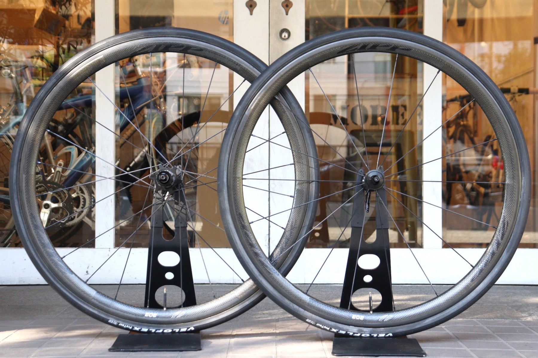 ジップ ZIPP 202 カーボン チューブラー ホイールセット シマノ11/12S