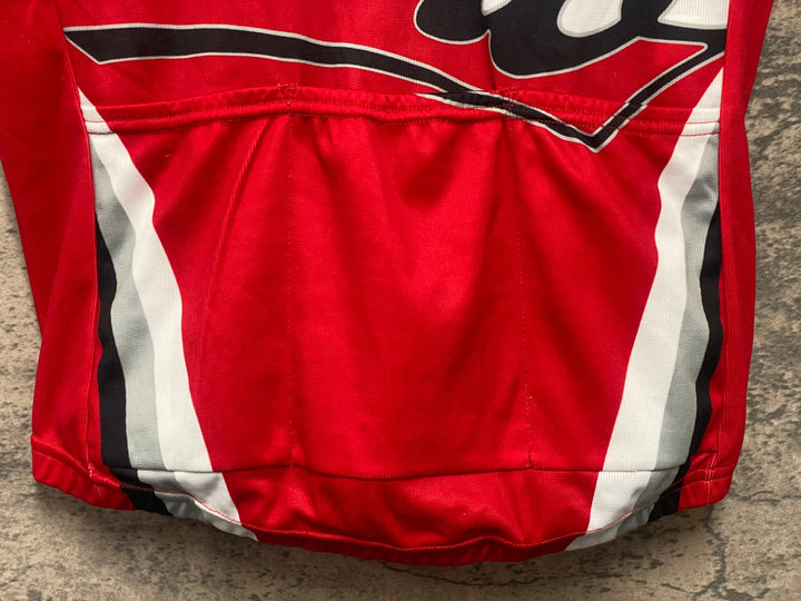 KH063 カンパニョーロ CAMPAGNOLO 半袖 サイクルジャージ 赤 白 L