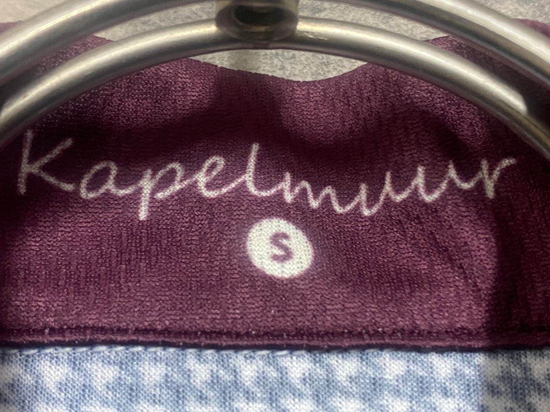 JO542 カペルミュール KAPELMUUR 長袖 サイクルジャージ 紺 白 千鳥 S 未使用