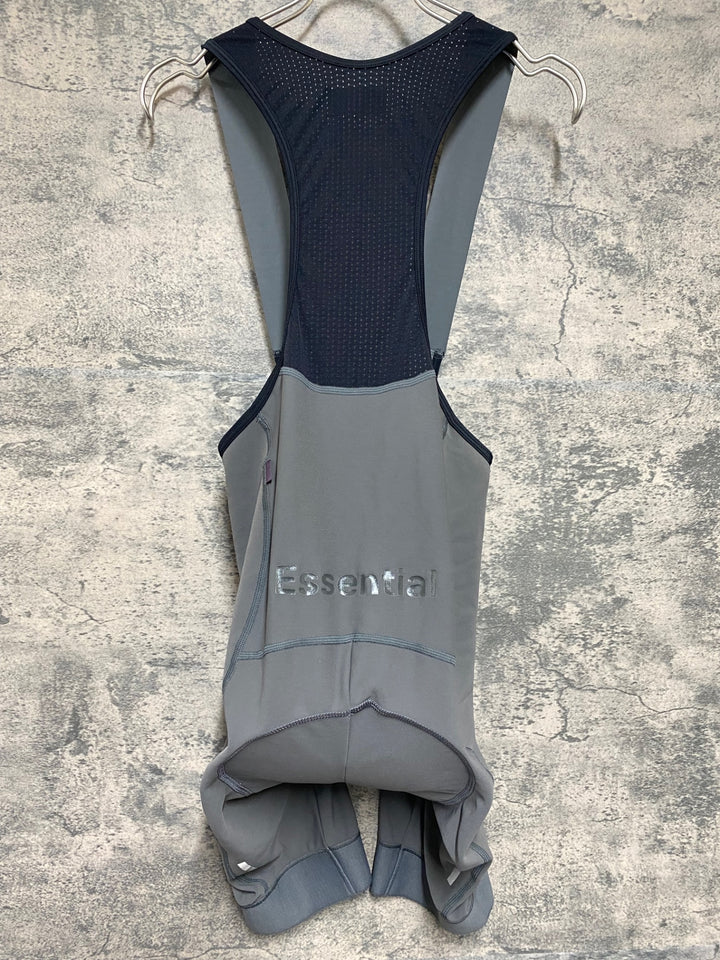 KA738 パスノーマルスタジオ PAS NORMAL STUDIOS Essential Thermal Bibs ビブショーツ グレー S 裏起毛