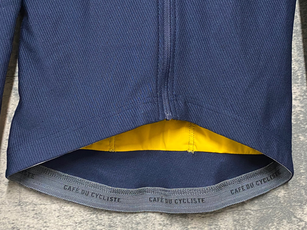 KF516 カフェドシクリステ Cafe du Cycliste Clemence man 長袖 サイクルジャージ 紺 XS