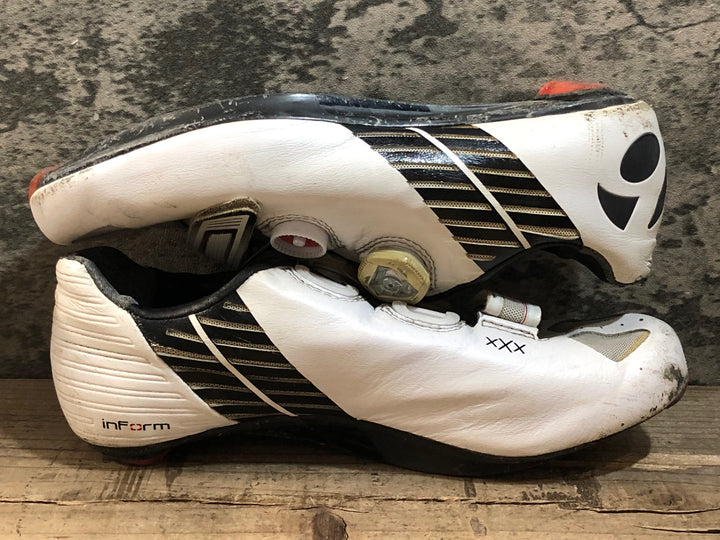 JT208 ボントレガー BONTRAGER XXX ビンディングシューズ 白 黒 EU39 ※ボアダイアル破損のためジャンク
