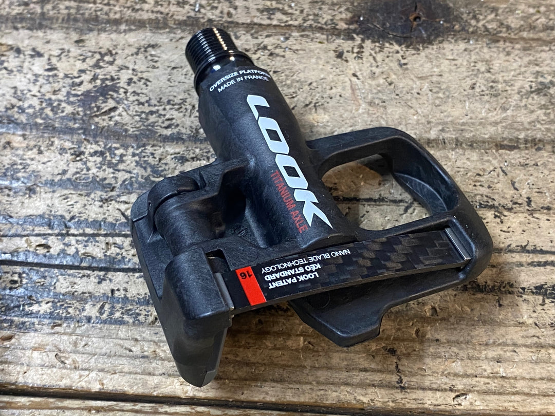 JV461 未使用 ルック LOOK KEO BLADE CARBON ビンディングペダル チタンシャフト