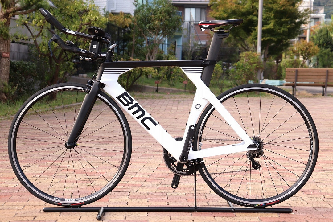 ビーエムシー BMC タイムマシーン TIMEMACHINE TM02 2018年モデル MLサイズ シマノ アルテグラ 6870 MIX DI2 11S カーボン TTバイク 【芦屋店】