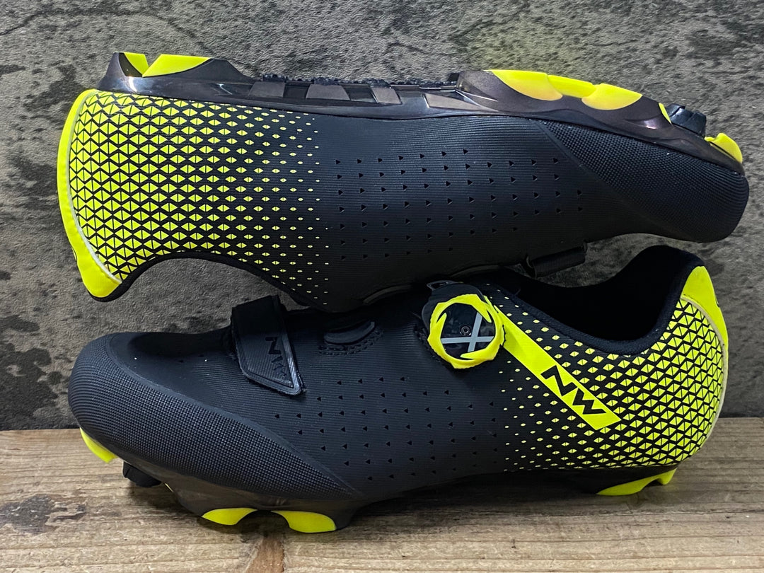 KO709 ノースウェーブ NORTHWAVE ORIGIN PLUS 2 ビンディングシューズ 黒黄 EU41 2穴
