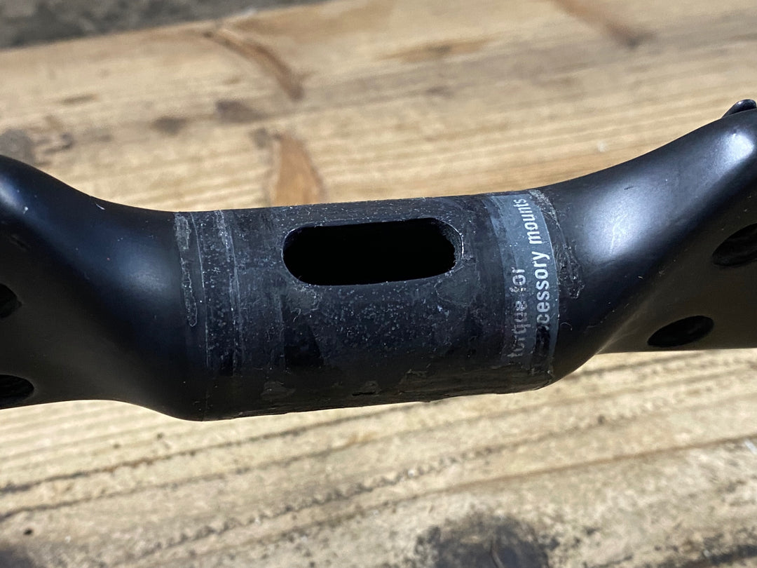 KA659 ヴィジョン VISION metron4D MAS カーボンハンドル Φ31.8 ブラケットC-C390mm ※ステム固定部クラックのためジャンク