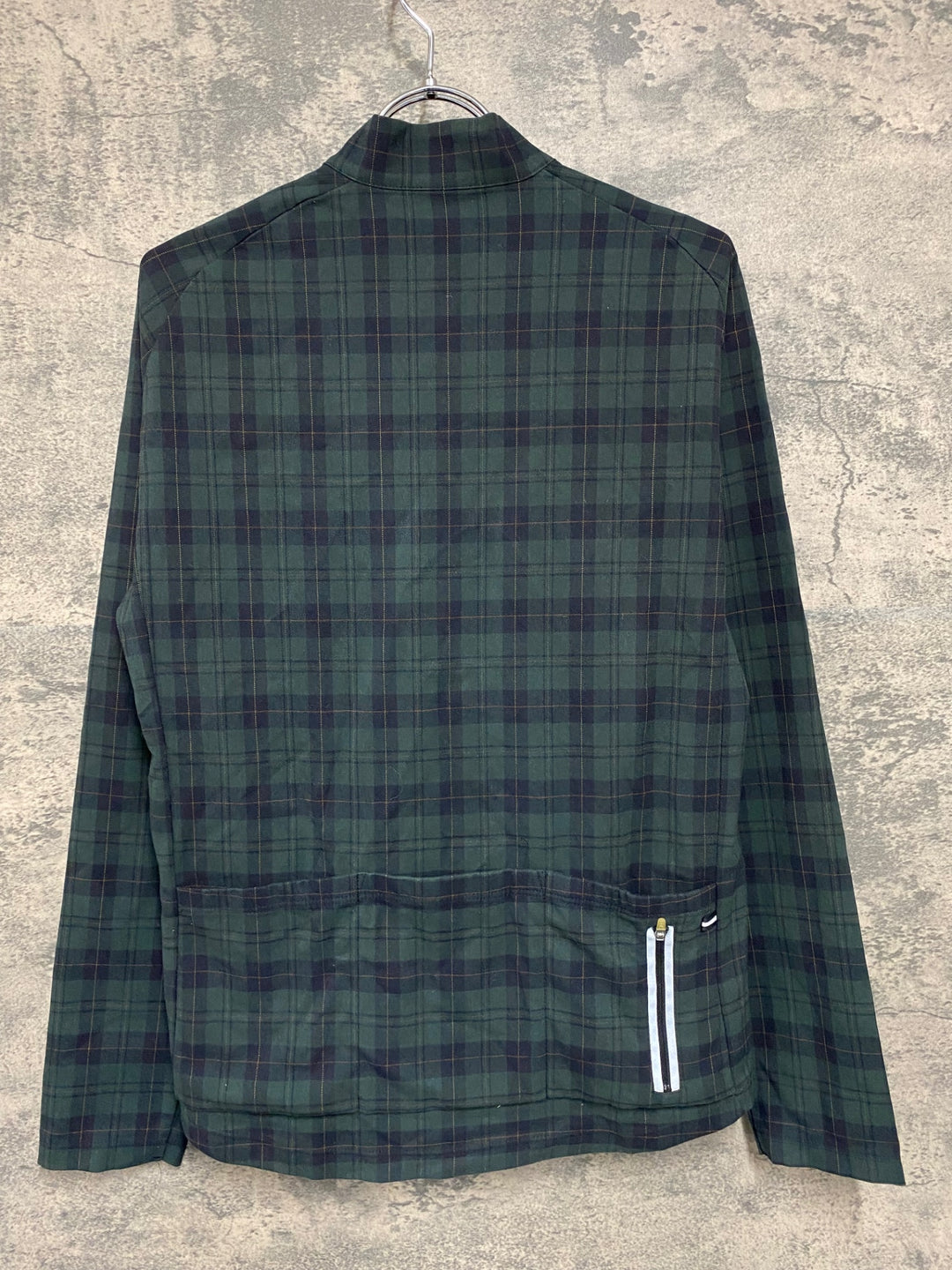 JS731 カペルミュール KAPELMUUR 長袖 サイクルジャージ M 緑 チェック サイクルキャップ キャップ M