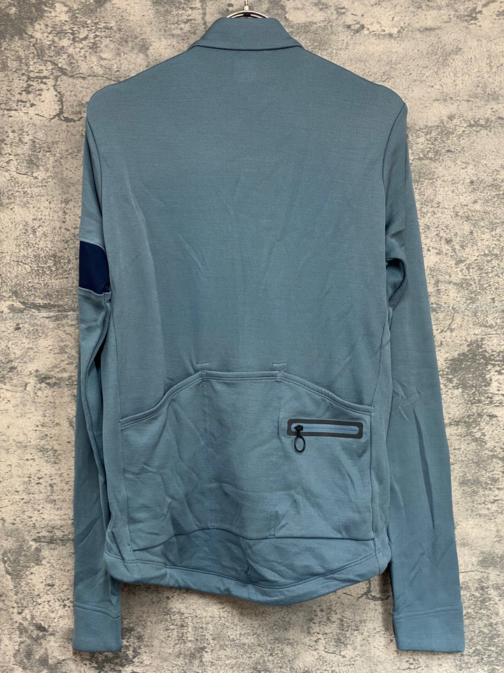 KM405 ラファ Rapha CLASSIC LONG SLEEVE JERSEY Ⅱ 長袖 サイクルジャージ 水色 S