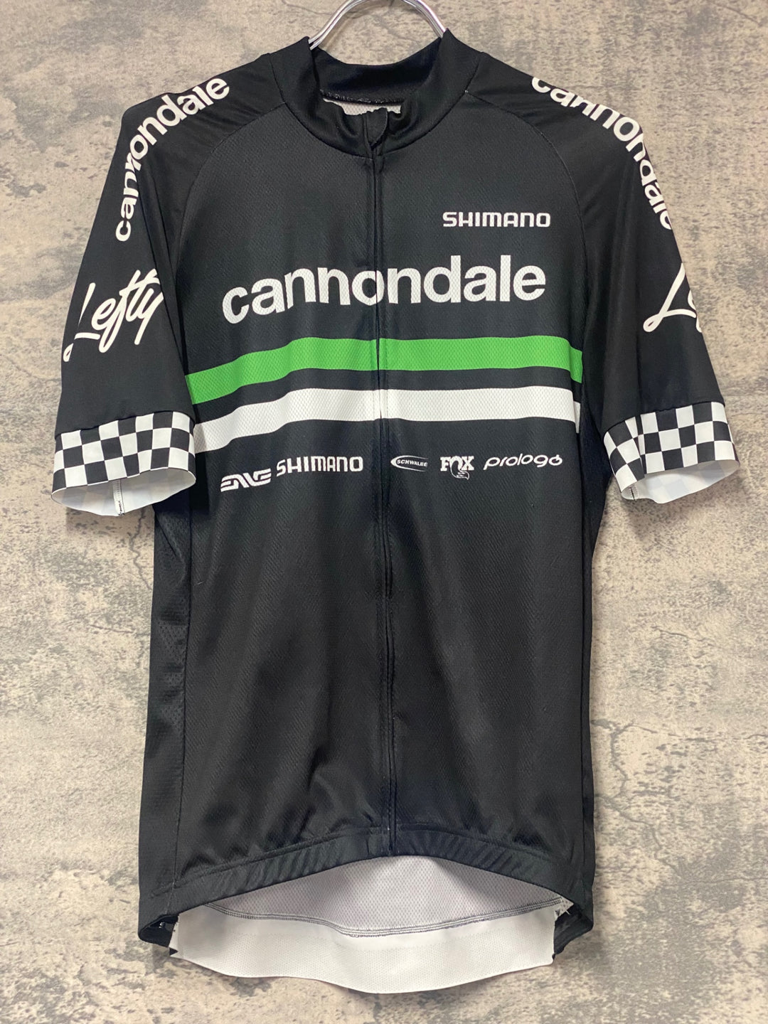 KH371 シマノ SHIMANO 半袖サイクルジャージ CANNONDALE M 黒
