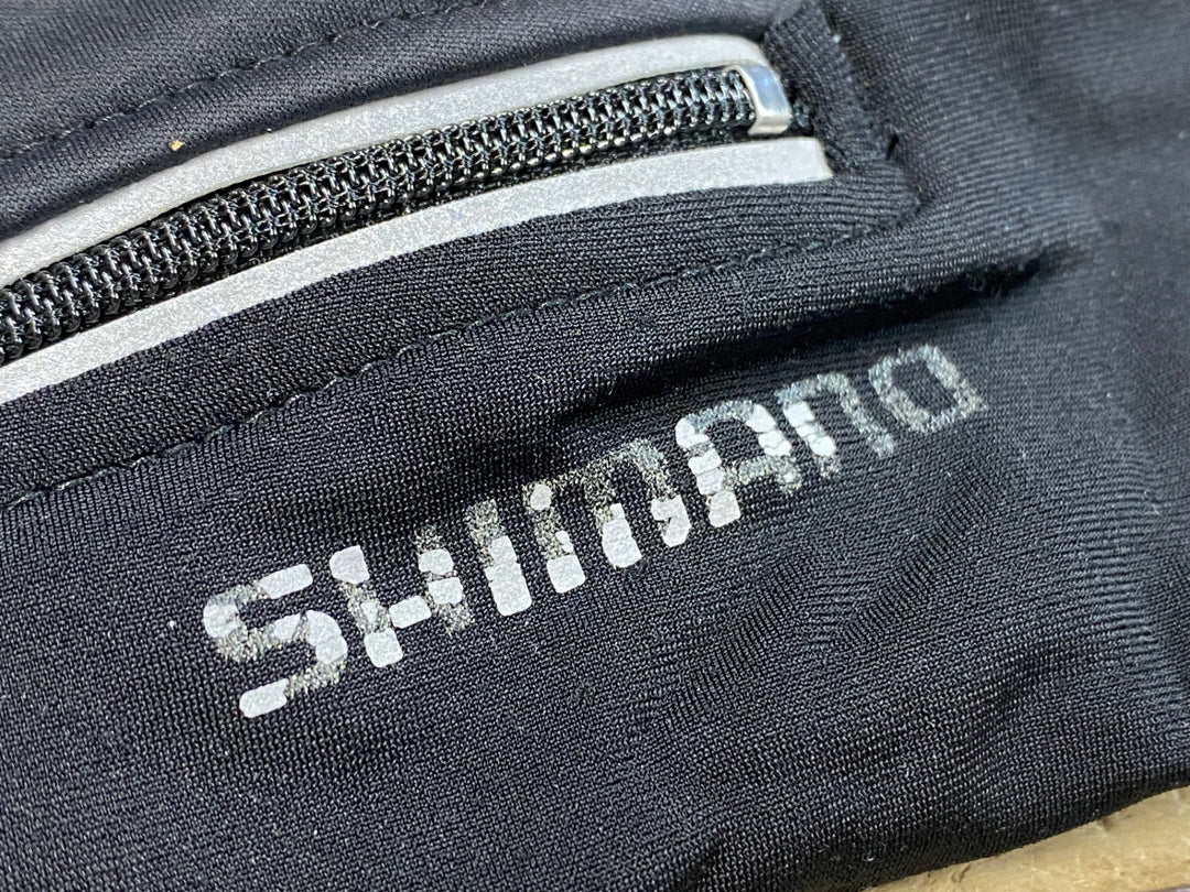 JX332 シマノ SHIMANO レッグウォーマー 黒 L WINDSTOPPER