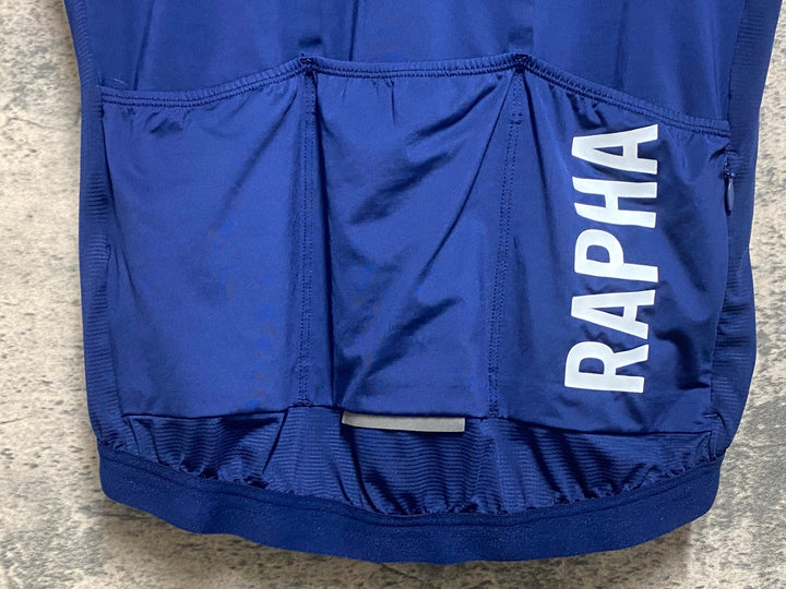 KS051 ラファ Rapha PRO TEAM TRAINING JERSEY Ⅱ 半袖 サイクルジャージ 紺 S