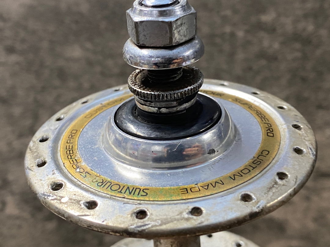KI454 サンツアー SUNTOUR シュパーブプロ SUPERBE PRO 前後ハブ NJS 36H