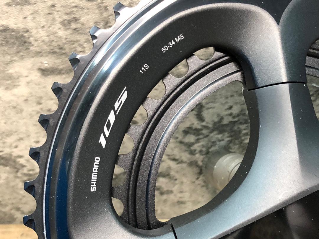 JR628 シマノ SHIMANO 105 FC-R7000 クランクセット 黒 50/34T 160mm
