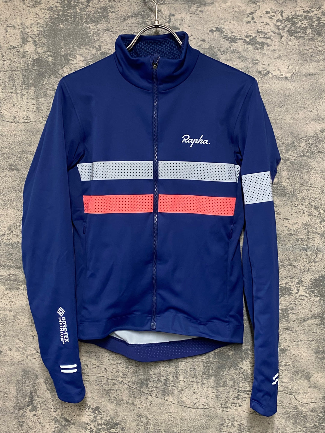 KA294 ラファ Rapha BREVET INFINIUM LONG SLEEVE JERSEY 長袖 サイクルジャージ ネイビー XS GORE-TEX INFINIUM