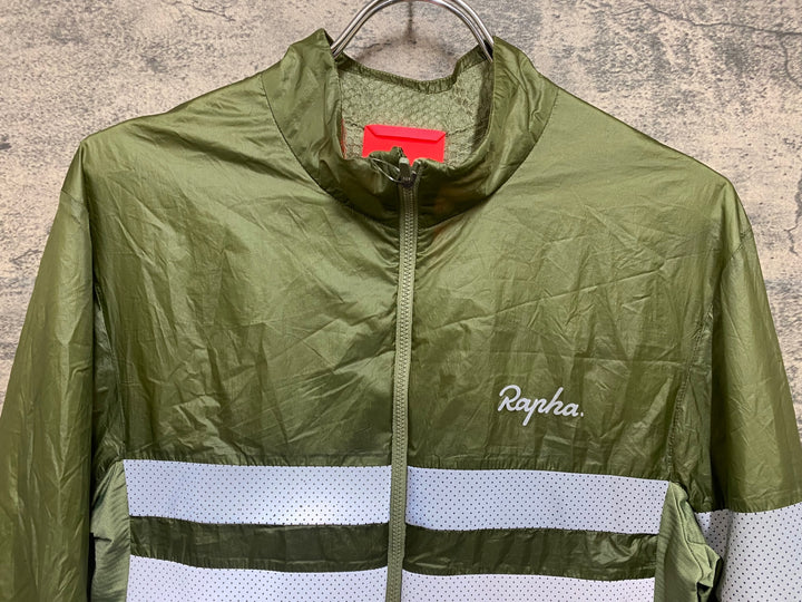 JQ361 ラファ Rapha BREVET INSULATED JACKET 長袖 サイクルジャケット 緑 M 裏起毛