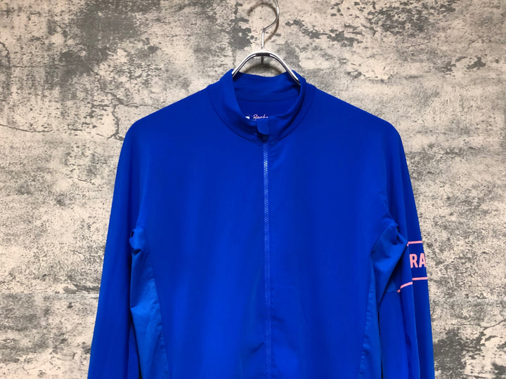 KN638 ラファ Rapha PRO TEAM LONG SLEEVE THERMAL JERSEY 長袖 サイクルジャージ 青 M 裏起毛