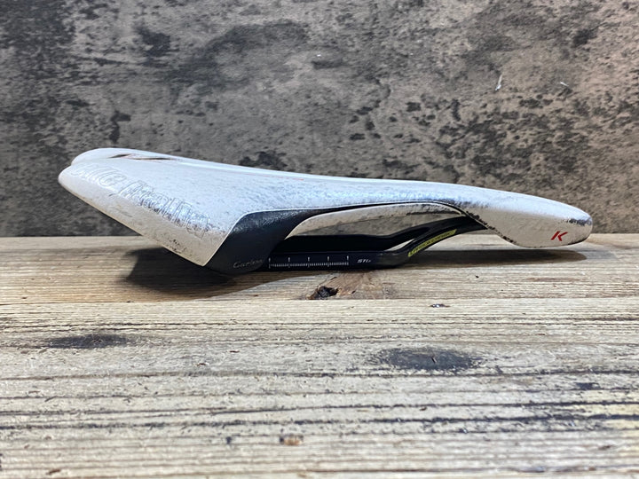 JV940 セライタリア selle italia Flite KiT CARBONiO サドル 白 カーボンレール ※座面表面劣化,レールガタつきの為ジャンク