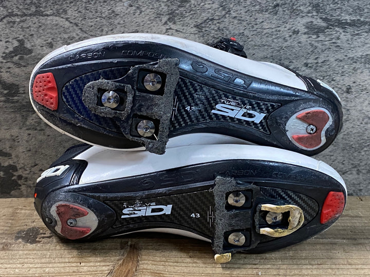 JW174 シディ SIDI ERGO5 MEGA ビンディングシューズ 白 EU43 3穴