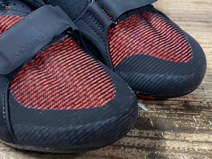 JR156 ナイキ NIKE W NIKE SUPERREP CYCLE ビンディングシューズ 黒オレンジ EU38