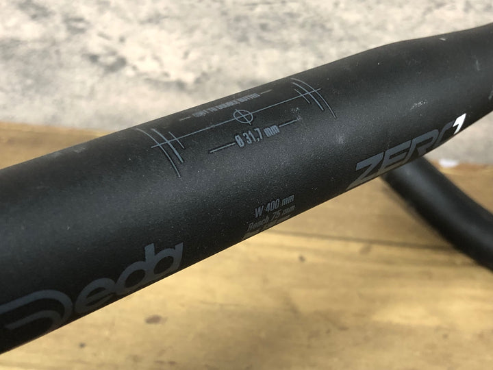 JX831 デダ Deda ZERO100 アルミ ドロップハンドル W400mm ブラケット外-外400mm Φ31.7