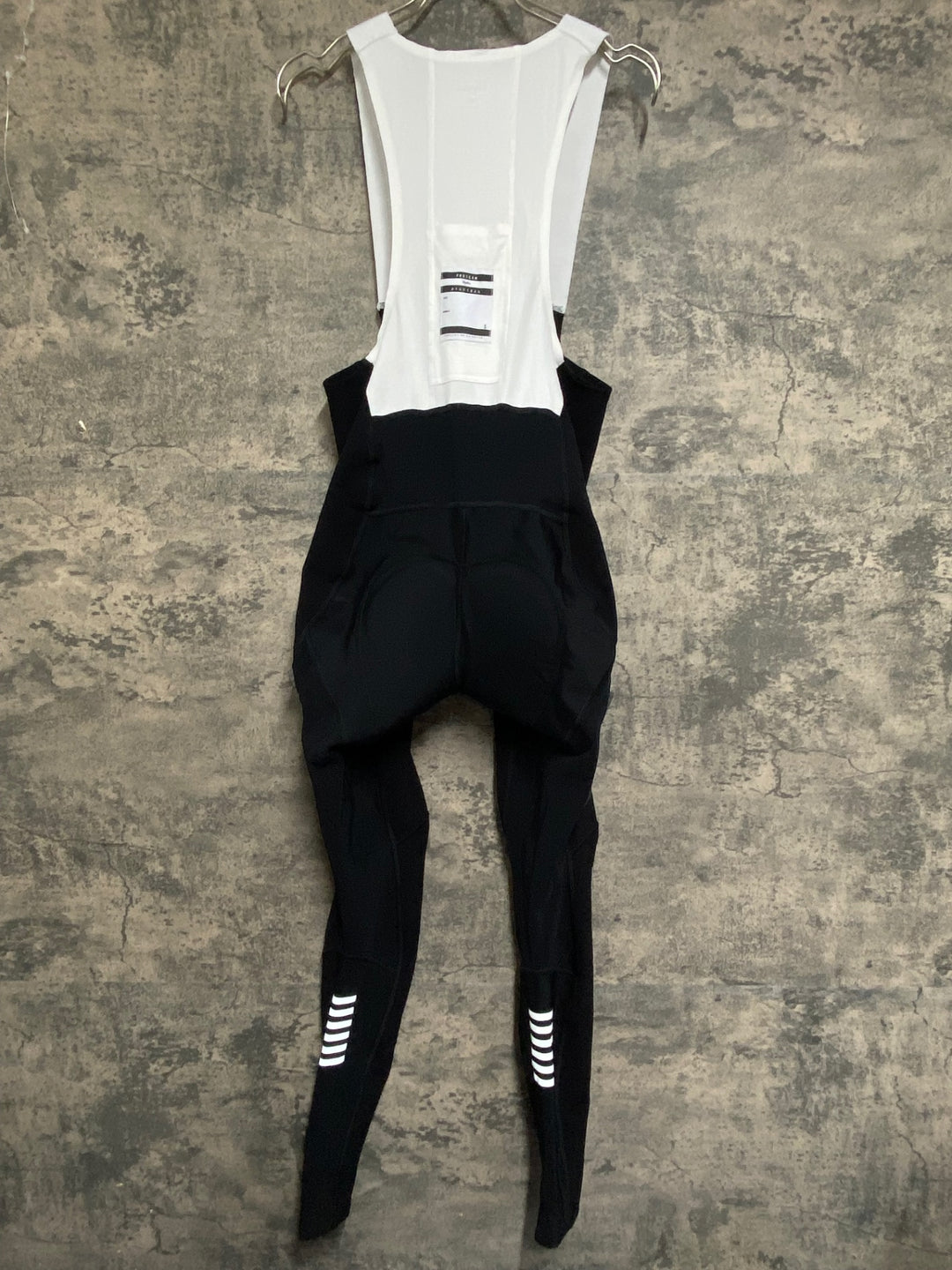 JV382 ラファ Rapha MEN'S PRO TEAM WINTER TIGHTS WITH PAD Ⅱ ビブタイツ 黒 S 裏起毛