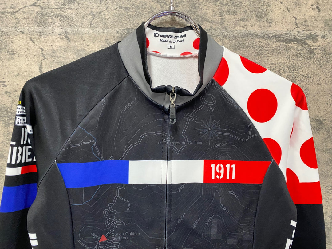 JY393 パールイズミ PEARL iZUMi 長袖 サイクルジャージ 黒 M 裏起毛