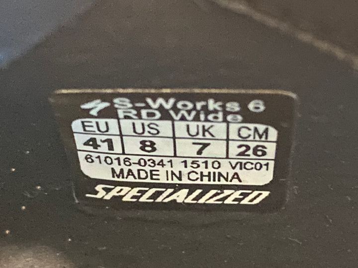 KF972 スペシャライズド SPECIALIZED S-WORKS RD 6 ビンディングシューズ 黒 EU41