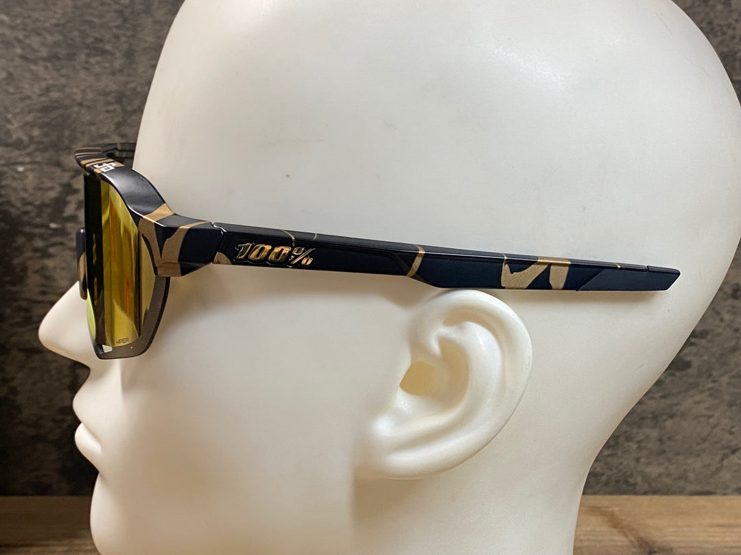 JU701 100％ S2 サングラス Perter Sagan LE Metallic Gold Flake 黒 金 HiPERレンズ クリアレンズ付属