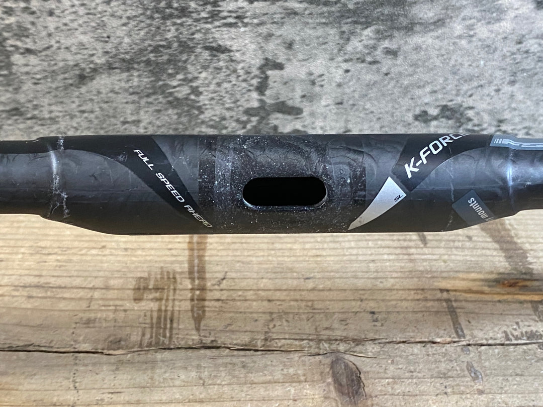 KA202 FSA K-FORCE カーボンハンドル Φ31.8 400mm ※レバー固定部凹み ジャンク