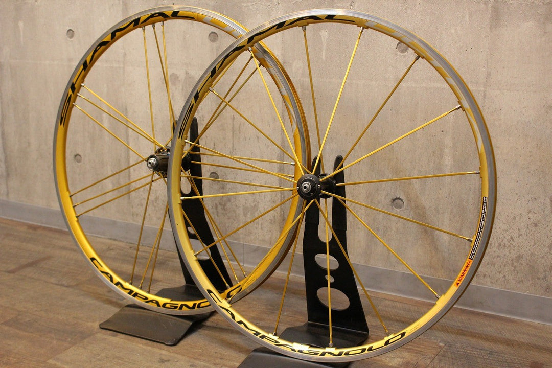 カンパニョーロ CAMPAGNOLO シャマル ウルトラ SHAMAL ULTRA GOLD アルミ クリンチャー ホイールセット シマノ 11/12S ナロー 15C【名古屋店】