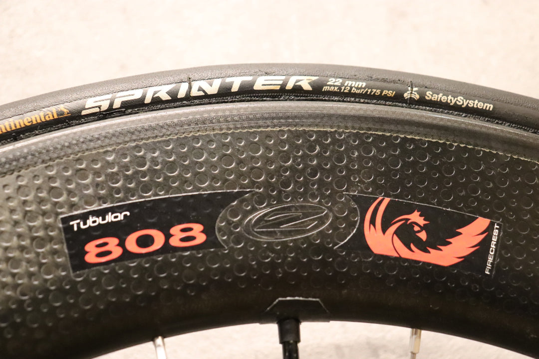 ジップ ZIPP 808 ファイアクレスト Firecrest カーボン チューブラー ホイールセット シマノ12/11S 【さいたま浦和店】
