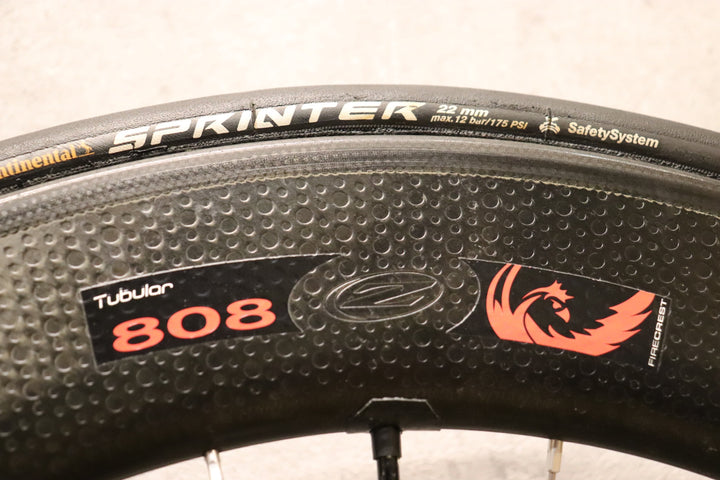 ジップ ZIPP 808 ファイアクレスト Firecrest カーボン チューブラー ホイールセット シマノ12/11S 【さいたま浦和店】