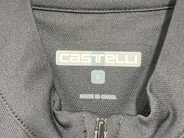 KH467 カステリ CASTELLI 半袖 サイクルジャージ S 黒白