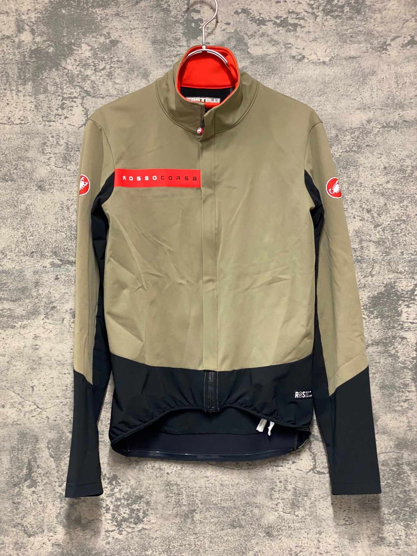 KC506 カステリ castelli サイクルジャケット カーキ― 黒 M – BICI
