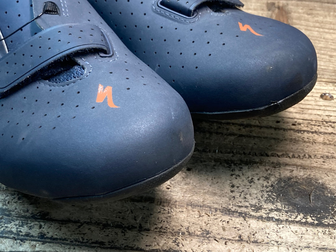 JT130 スペシャライズド SPECIALIZED TORCH 2.0 ビンディングシューズ 3穴 ネイビー オレンジ EU42