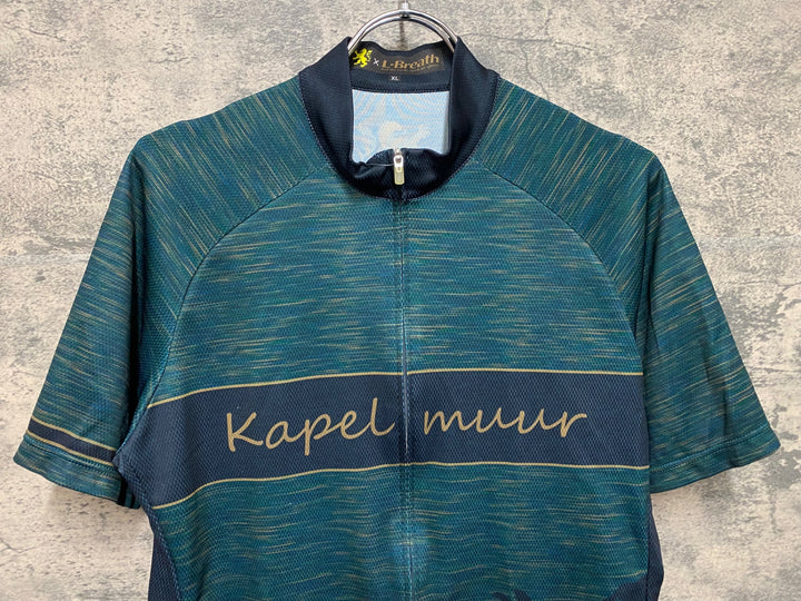 JR107 カペルミュール KAPELMUUR × L-Breath 半袖 サイクルジャージ 緑 XL
