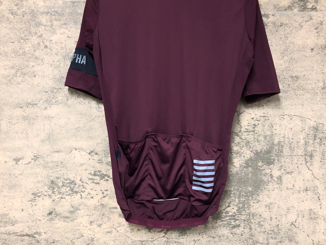 JO798 ラファ Rapha PRO TEAM FLY WEIGHT JERSEY 半袖 サイクルジャージ 赤 S