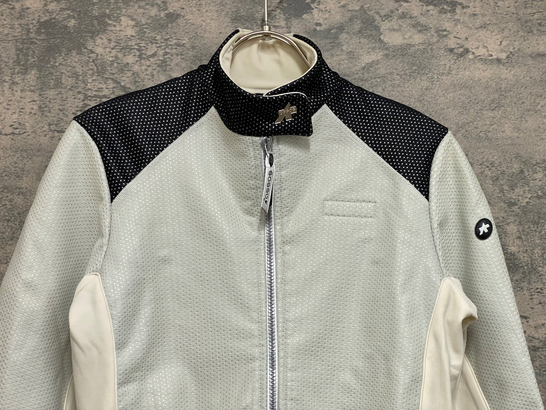 JN939 アソス assos 長袖 サイクルジャケット 白 M 裏起毛