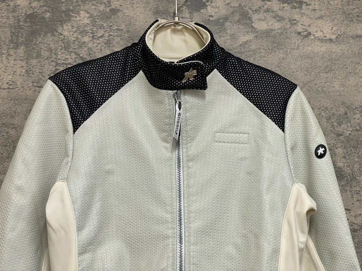 JN939 アソス assos 長袖 サイクルジャケット 白 M 裏起毛