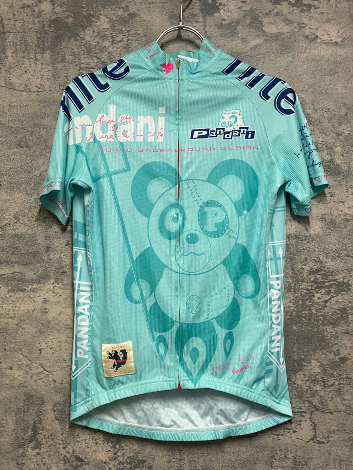 JR197 パンダーニ pandani 半袖サイクルジャージ M 水色