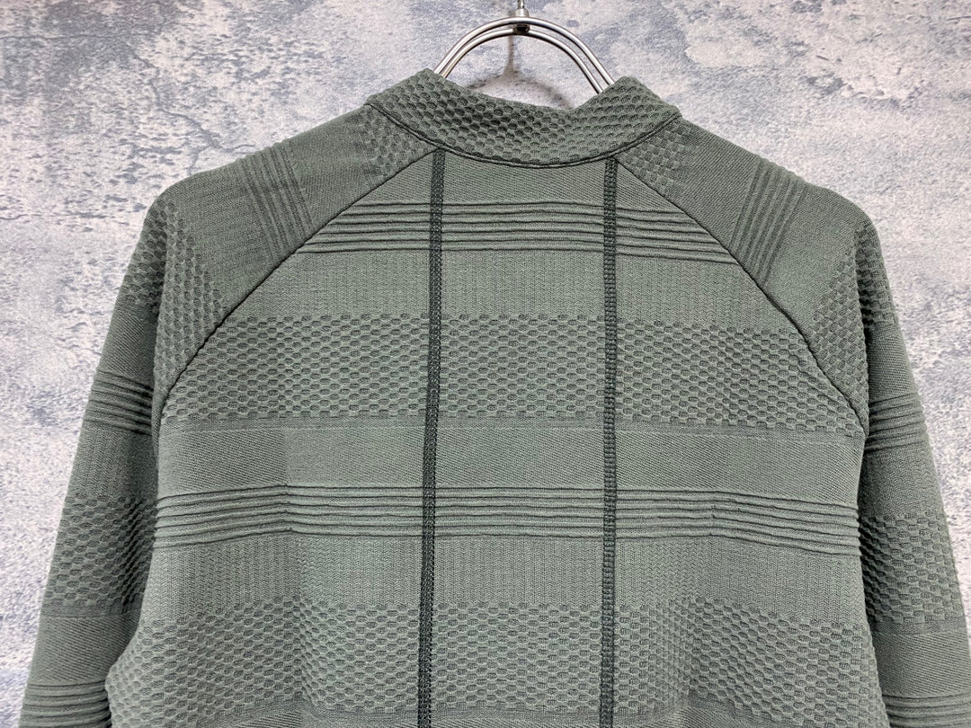 KD391 カフェドシクリステ Cafe du Cycliste Corinne 長袖 サイクルジャージ カーキ M