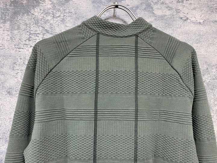KD391 カフェドシクリステ Cafe du Cycliste Corinne 長袖 サイクルジャージ カーキ M