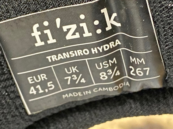 KA502 フィジーク fizik トランシロ TRANSIRO HYDRA ビンディングシューズ 白 3穴 EU41.5