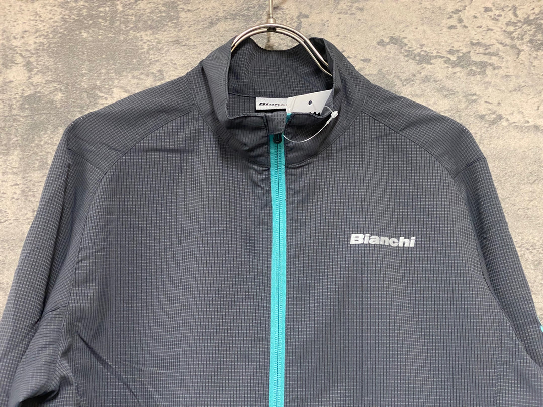KG237 ビアンキ Bianchi 長袖 ウィンドブレーカー グレー M