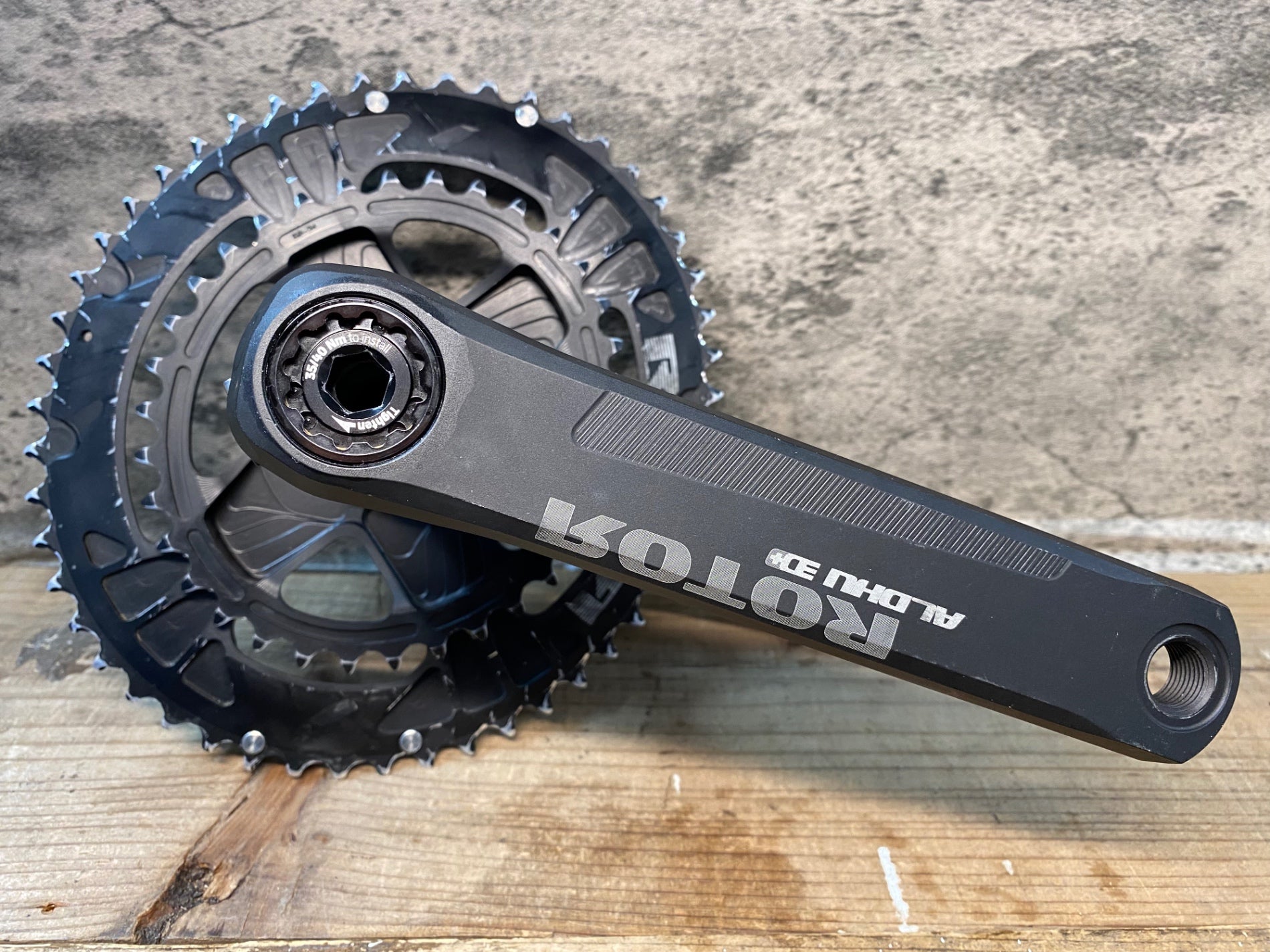 ROTOR ALDHU クランクセット 30mm オフセット ROTOR INspider アルドゥ Shimano 2x12 クランクセット