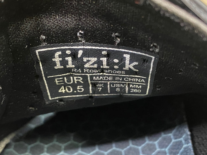 JK660 フィジーク fizik R4 ROAD SHOES ビンディングシューズ 黒 EU40.5 ※かかと部擦れあり