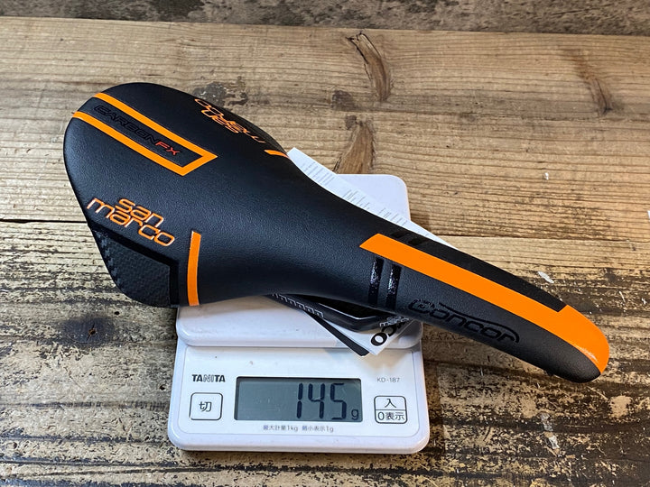 JR316 サンマルコ san marco CONCOR CARBON FX サドル 黒オレンジ NARROW CARBON レール