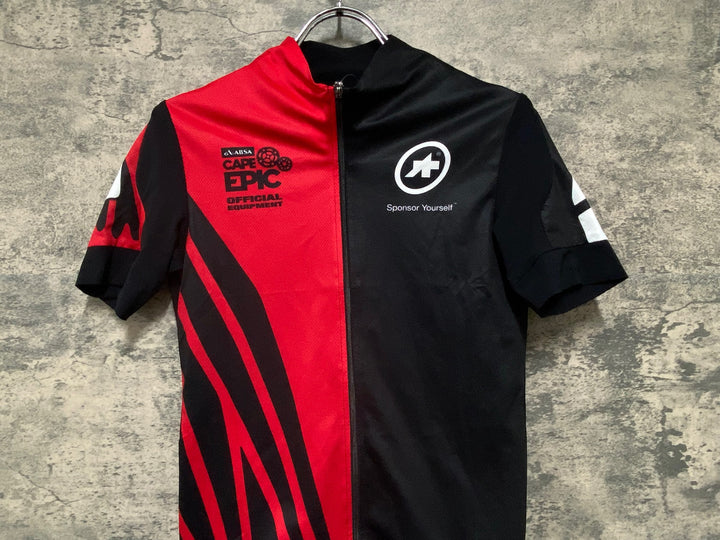 JG626 アソス assos Cape Epic XC Evo 7 Jersey SS 半袖 サイクルジャージ 赤黒 S