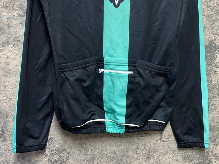 KE357 ナリーニ nalini ビアンキ Bianchi 長袖 サイクルジャージ 裏起毛 L 黒