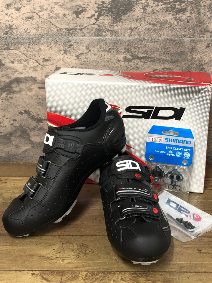 JU615 シディ SIDI SCARPE MTB DOMINATOR 7 MEGA ビンディングシューズ SPD 黒 EU43 未使用品